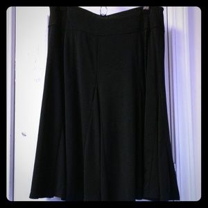 Black swing skirt